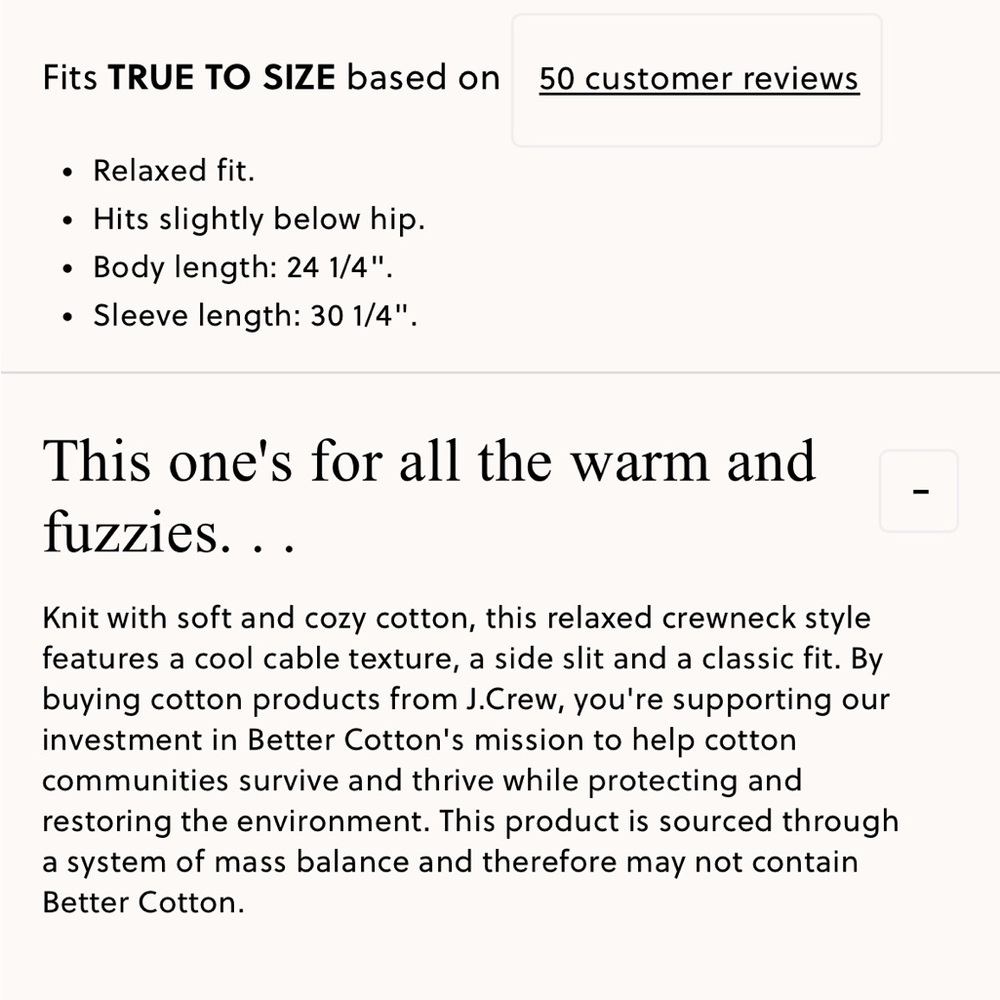 J.Crew Cable-Knit Cotton Crewneck Sweater - Picture 2 of 6